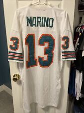 Dan Marino Miami Dolphins Football Mitchell & Ness Mens White Jersey Size 54