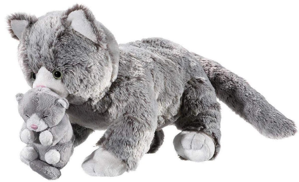 Heunec Softissimo Haustiere Katze mit Kind, 32cm