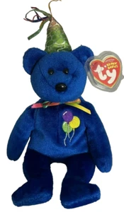 Ty Beanie Baby - HAPPY BIRTHDAY the Bear (2007 Blue Version) 9" NEW MWMTs - Picture 1 of 8