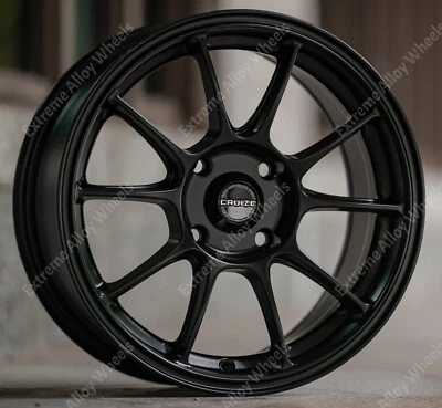 Llantas de aleación SR-9 negras de 15" para Rover 200 400 25 45 Streetwise 4x100 - Imagen 1 de 4