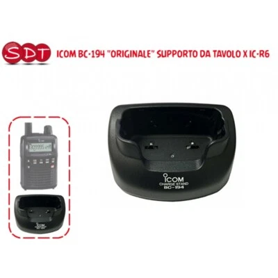 ICOM BC-194 "ORIGINALE" SUPPORTO DA TAVOLO X IC-R6 - Immagine 1 di 2