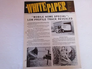 Oliver White Paper Brochure 4 Page From Oliver Dealer Manual - Picture 1 of 1