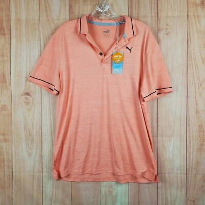 Puma Youth Polo Shirt Sz XL Orange UPF 50+ UV Protection Moisture Wicking - Image 1 of 4