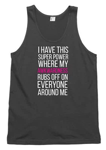 My Awkwardness Rubs Off On Everyone Around Me Funny Mens Womens Vest Tank Top - Picture 1 of 4