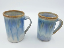 2 Clarksville or Sunset Canyon Studio Art Pottery Aurora Coffee Mugs Stoneware