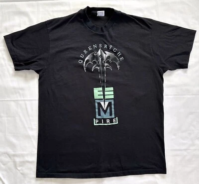 Original VTG 1991 Queensryche Empire Building Empires World Tour Concert T-Shirt - Image 1 of 4