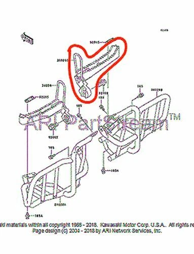 NEW OEM KAWASAKI KFX 250 MOJAVE RIGHT FOOT PEG REST GRAY - Изображение 1 из 1
