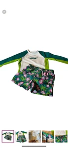 Janie and Jack Boys Rashguard Swim Top and Trunks - Picture 1 of 5