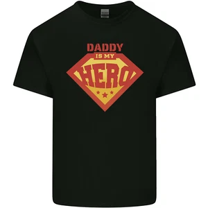 Daddy My Hero Funny Fathers Day Superhero Kids T-Shirt Childrens - Picture 1 of 25