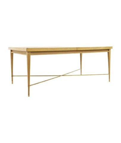 Paul McCobb for Calvin Mid Century Brass X Base Dining Table Cover