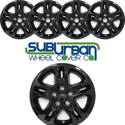 Jeep Grand Cherokee Laredo 2022-2024 # 7822-GB 17" NEGRO BRILLANTE JUEGO DE 4 cubiertas de rueda Foto 1 de 4