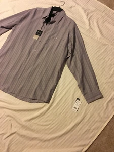 Camisa Haggar Grande & Alta: Hombre 2-hierro, Mangas Largas Botón Frontal, Mangas Cortas Camiseta: LT - Imagen 1 de 9