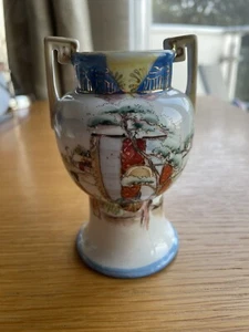 Very Pretty 1920's NORITAKE VASE hand painted 10.5cm Hign - Picture 1 of 6