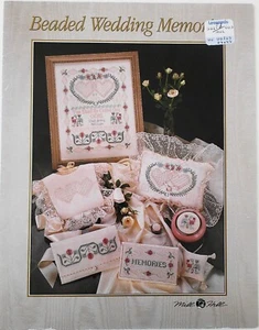 Mill Hill Beaded Wedding Memories Sampler Purse Cross Stitch Chart - Picture 1 of 2