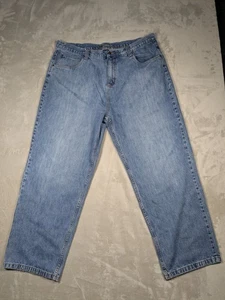 Anchor Blue Big Baggy Men's Light Wash Blue Jeans Size 42x32 90s Vintage Skater - Picture 1 of 15