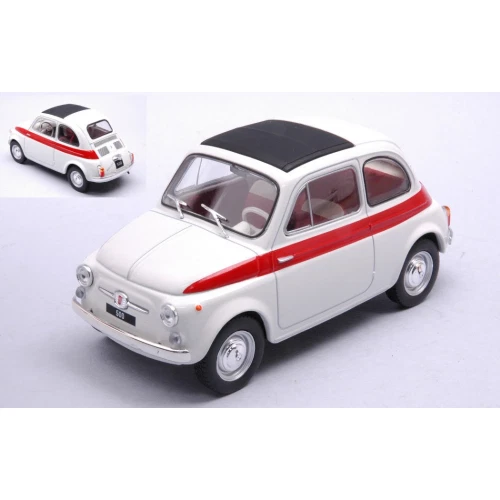 Whitebox FIAT 500 1960 WHITE/RED 1 24