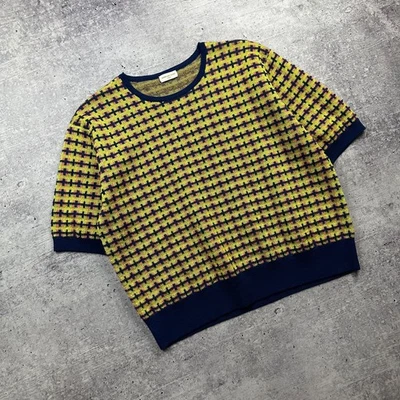 Dries Van Noten 马海毛美利奴短袖针织毛衣 L 比利时 — 第 1/4 张图片