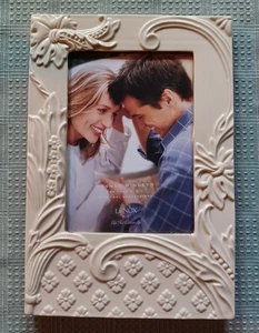 Lenox Grande Minuet Picture Frame Cream Porcelain For 5 x 7 Photo NEW in Box - Picture 1 of 14
