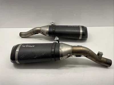 ♻️ Kawasaki Zx 1000 Sx Abs Wkf 2018-2020 Leo Vince Exhaust Silencers End Cans ♻️ - Image 1 of 4