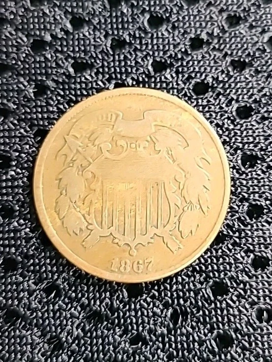 1867 2 Cent US Coin - Image 1 of 4