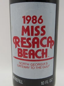 MISS RESACA BEACH - Coca Cola Bottle - North Georgia's Gateway to the Gulf 1986 - Picture 1 of 5