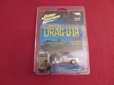 MUNSTERS " DRAG-U-LA " JOHNNY LIGHTNING SILVER SCREEN DIECAST NM/MINT W/HOLDER - Image 1 of 4