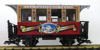 LGB 33075 The Christmas Train Passenger Car   no year on car - Image 1 of 4