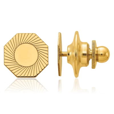 14K Solid Yellow Gold Mens Tie Clip Bar Tac - Image 1 of 3