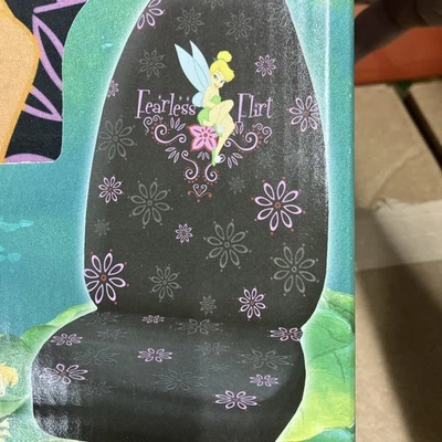 New 2 pc Set - Tinkerbell Fearless Flirt Front Car Seat Covers Plasticolor - Image 1 of 4