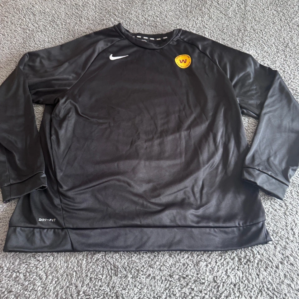 2021 Nike Team Issued NFL Washington Commanders Redskins Team Black Pullover XXL - Image 1 of 4
