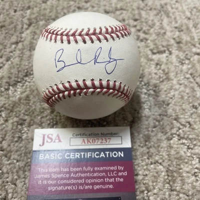 Brendan Rodgers Firmado Grandes Ligas Béisbol JSA Autenticado Houston Astros Foto 1 de 3