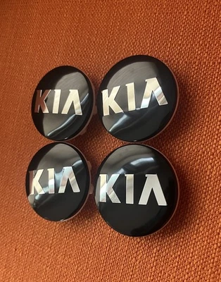  Центральные колпаки ступицы колеса KIA черные, Sorento Sedona, Rio, Soul 52960-3W200 4 шт.  - Изображение 1 из 4