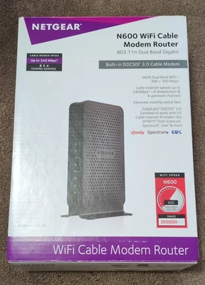 Netgear C3700 WiFi Cable Modem Router - image 1 of 3