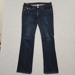 True Religion Jeans Mujer Billy Tiro Bajo Bootcut Lavado Oscuro Bootcut Talla 32 34x34 - Imagen 1 de 13