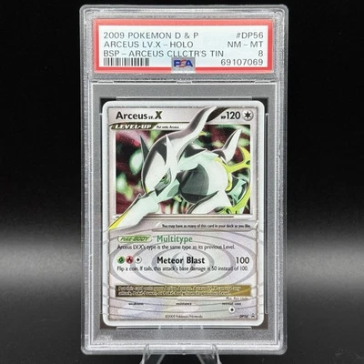 2009 POKEMON BLACK STAR PROMO ARCEUS LV X #DP56 ULTRA RARE PSA 8 NM #69107069 - Image 1 of 4