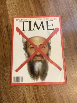 Time Magazine May 20 2011 #20 Red X Marks on Osama Bin Laden's Face - Image 1 of 4