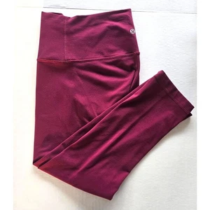 Lululemon Align Crop 21" Leggings | Ripened Raspberry Nulu | Women’s Size 6 - Picture 1 of 10