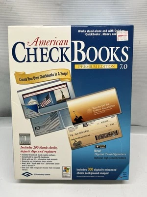 NEW VersaCheck American Checkbooks Premium 7.0 Business Personal Finance SEALED - Image 1 of 4