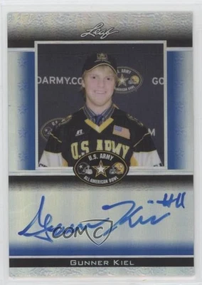 2012 Leaf Metal Draft Army All-American Bowl Blue Prismatic /10 Gunner Kiel Auto - Image 1 of 2