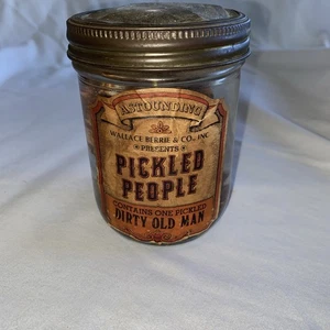 Vintage Wallace Berrie Pickled People 1960s Early Edition “Dirty Old Man” Jar - Picture 1 of 5