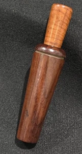 Tom Turpin Deluxe Duck Call Reelfoot Metal Reed Cocobolo Barrel Burl Insert - Picture 1 of 11