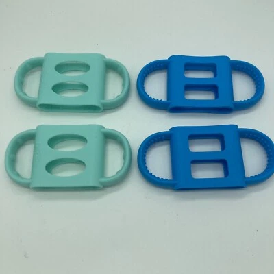 Lote de 4 mamadeiras Dr. Brown 100% silicone cabo verde serve para mamadeiras estreitas - Imagem 1 de 4