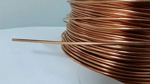 FILO DI TERRA RICOTTO MORBIDO RAME NUDO MASSICCIO 8 AWG 25' PIEDI - Foto 1 di 2