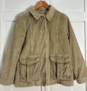 LL Bean Corduroy Jacket Women Small Petite Barn Chore Button Thinsulate 0CYB1 - Picture 1 of 22