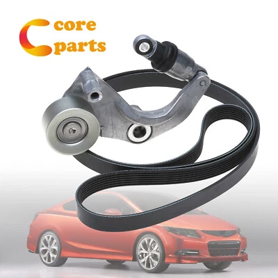Комплект змеевика ремня и натяжителя двигателя для 2006-2011 Honda Civic 1,8 л с кондиционером - Изображение 1 из 4