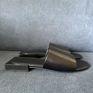 New $650 BALENCIAGA BOX 05 leather slide sandal Size 36, US 7, black - Picture 1 of 10