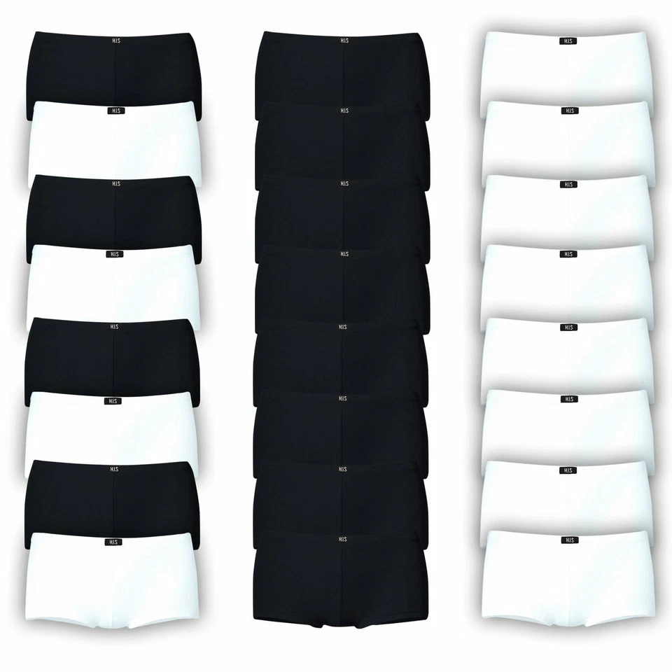 HIS Damen Pantys | 8 Stück | Unterhosen H.I.S Hipster Slips | auch große Größen