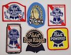 Blue Ribon Beer Patch (6 PC Set - Iron on sew on)