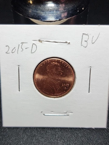 2015 D Lincoln Shield Small Cent Penny in Uncirculated Condition in Coin-Flip Cover