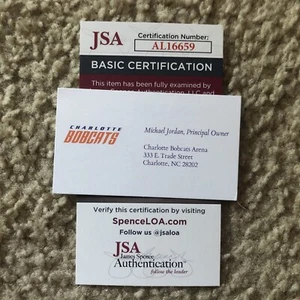 Rare Brian Winters Signed Autographed Michael Jordan Charlotte Businesscard - Picture 1 of 2